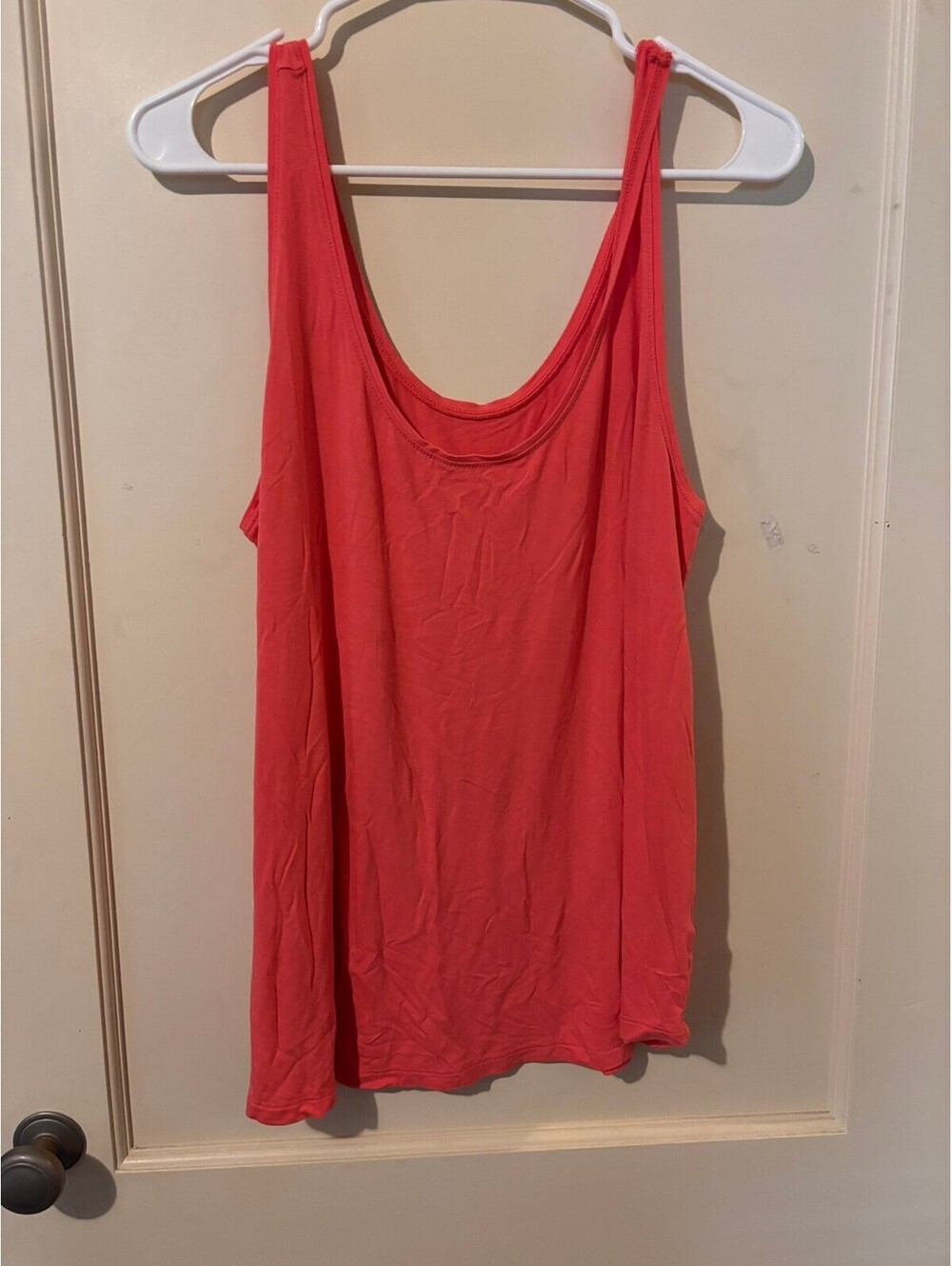 Coral Sleeveless Tank Top Large